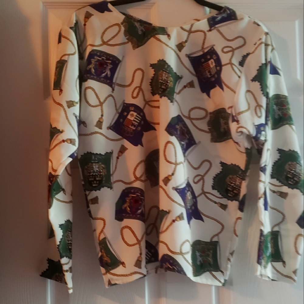 Baroque style vintage blouse